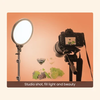Светодиодная Студийная Фотопанель Light 3000K-6000K С Регулируемой Яркостью Пульта дистанционного Управления Для Youtube Makeup Live Stream Video Photography Lighting
