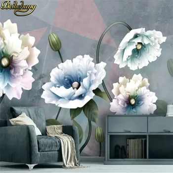 beibehang пользовательские обои Старинные цветочные украшения обои для гостиной ТВ фон 3D обои для рабочего стола домашний декор