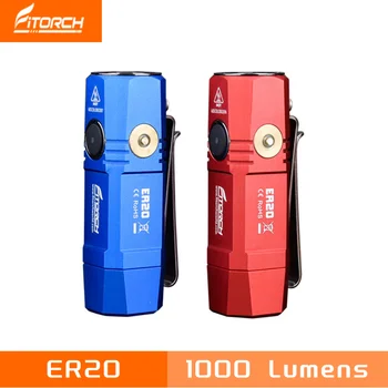 Портативный Магнитный фонарик Fitorch ER20 1000 Люмен Перезаряжаемый CREE XPL HD Super Compact LED Torch Включает в себя 1 батарею X 16340