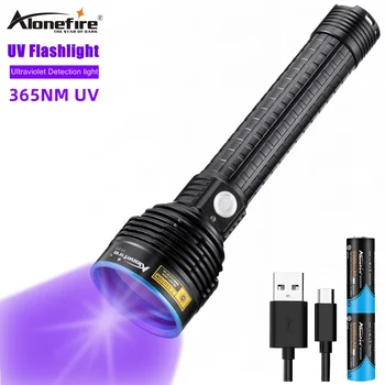 Alonefire SV27 15 Вт Мощный УФ-фонарик с ультрафиолетовым излучением от батареи 26650 для Детектора Мочи Кошек, Домашних пятен Скорпионов