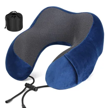 Подушка для путешествий, подушка для шеи с эффектом памяти Twist, поддерживающая голову, мягкая подушка для сна, самолета, автомобиля, поезда и домашнего использования