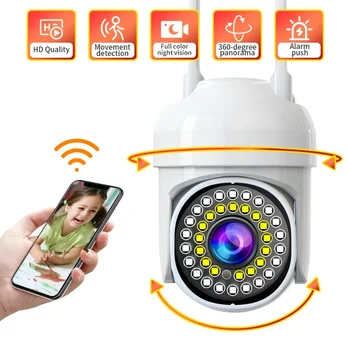 5G Wifi Лампочка, камера наблюдения, Беспроводная домашняя камера Ночного видения, 2MP CCTV, Камера безопасности, Wifi Монитор, ЕС