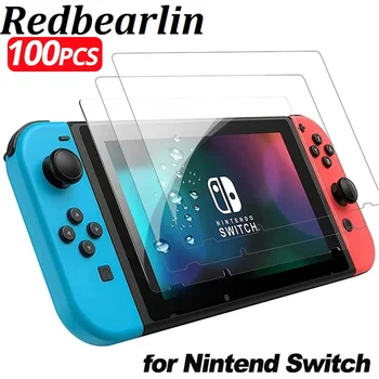 100шт Защитное Закаленное Стекло Для Nintendo Switch Lite Защитная Пленка Для экрана Nintendos Switch NS OLED Стеклянные Аксессуары