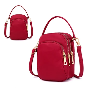 Маленькая женская сумка, Модная Повседневная однотонная сумка через плечо, Корейская версия, сумка для телефона, сумки через плечо для женщин
