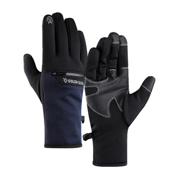 Зимние перчатки для мужчин и женщин, теплые лыжные перчатки, водонепроницаемые перчатки с сенсорным экраном, для пеших прогулок, рыбалки, велоспорта, сноуборда, нескользящие перчатки