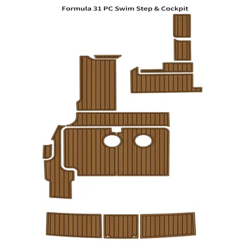 Коврик для пола из пены EVA, искусственного тика, для плавательной платформы Formula 31 PC, кокпита, лодки