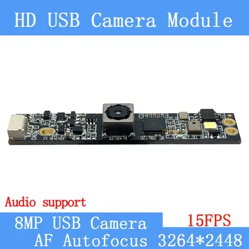 15 Кадров в секунду UVC Linux MJPEG USB Модуль камеры 800 Вт SONY IMX179 Автофокусировка Автофокусировки HD Распознавание лиц Поддержка веб-камеры Аудио