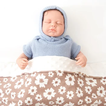 HappyFlute Новая Цифровая печать, Мягкие Бамбуковые Одеяла из хлопка и бархата для новорожденных, Легкий И согревающий Спальный мешок