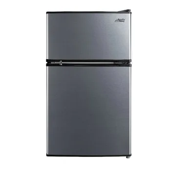Двухдверный мини-холодильник Arctic King объемом 3,2 кубических фута с морозильной камерой, нержавеющая сталь, E-Star, ARM32D5ASL