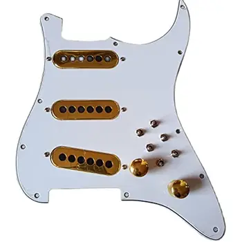 Обновление SSS Предварительно подключенный комплект накладок ST Многофункциональный переключатель Burns London Mini Tri-Sonics Gold Alnico Запчасти для гитары
