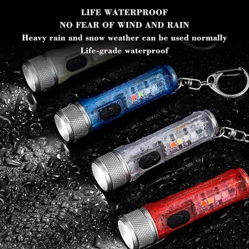 Мини Портативный фонарик УФ водонепроницаемый фонарик USB Зарядка Ремонт Электромагнитного питания Наружный карманный светильник Инструменты для освещения