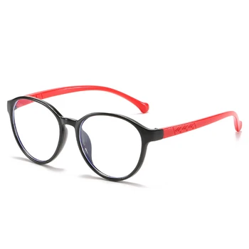 Новые детские однотонные очки с анти-синим светом, модная маленькая круглая оправа, легкие удобные линзы, очки для студентов онлайн-классов