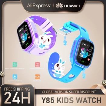 Детские Умные часы Huawei Y85 2G SIM-карта для мальчиков и девочек, водонепроницаемый голосовой чат GPS SOS, динамическая дорожка движения для детей Apple