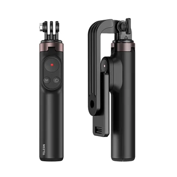 Селфи-палка TELESIN Bluetooth для GoPro 10/9 / Max/iOS/Android с дистанционным управлением, Складной штатив с магнитным всасыванием