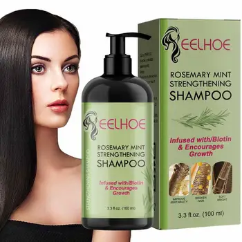 Шампунь с Розмарином Rosemary Mint Shampoo Шампунь Для Защиты волос С Биотином Для Очищения И Укрепления Ломких волос