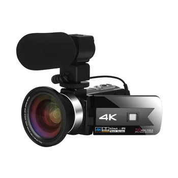 Видеокамера 4K 16X 56MP Vlogging Camcorder Для прямой трансляции YouTube WIFI Веб-камера для фотосъемки ночного Видения Цифровой Рекордер Камера