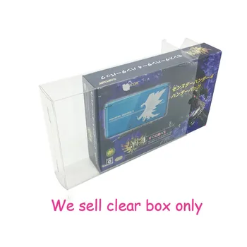 10 ШТ. Прозрачная коробка с ПЭТ-крышкой для 3DS Для японской версии Для Monster Hunter 4 Ограниченная коробка для хранения игровых консолей