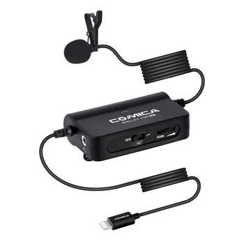 Многофункциональный микрофон COMICA CVM-SIG.LAV V05 MI с одним петличным микрофоном для iPhone XS max X 8 7 Plus iPad с интерфейсом Lightning