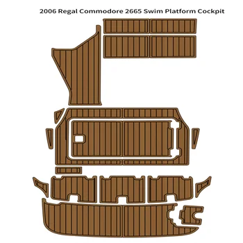 2006 Новая модель Commodore 2665, Платформа для плавания, Кокпит, Коврик для Лодки, Вспененный Тиковый пол из ЭВА