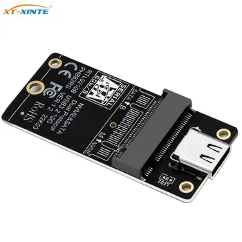 Адаптер M2 к USB 3,1 TYPE C для NVME SSD M.2 SATA SSD к USB C Riser Board Gen2 10 Гбит/с Двойной протокол RTL9210B для M/B + M Key M2