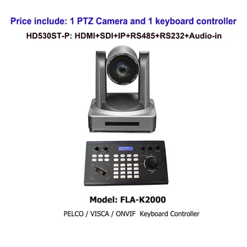 Клавиатура, Джойстик, контроллер PTZ SDI, IP POE, 30-кратный зум, камера для прямой трансляции для Церковного телемедицинского мероприятия