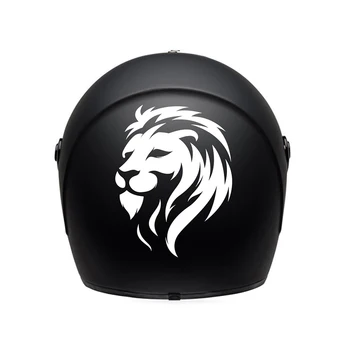 Виниловая наклейка со львом для мотоцикла, наклейка на моторный шлем, декор, наклейки со львом