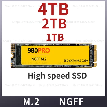 M.2 NGFF SATA M2 SSD 1 ТБ 2 ТБ 4 ТБ Портативный высокоскоростной NVME SSD sata Внутренние жесткие диски Твердотельный жесткий диск Для Портативных ПК PS4