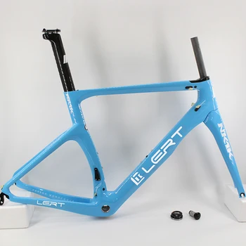 Новейший синий Гоночный Дорожный Велосипед 700C 3K с Полной рамой из углеродного волокна, карбоновая вилка + подседельный штырь + зажим + запчасти для гарнитур, V-образный тормоз, Бесплатная доставка