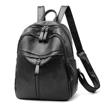 Женский рюкзак для покупок из искусственной кожи, студенческие школьные сумки Большой емкости, школьные сумки для женщин, дорожные сумки на молнии RMochila