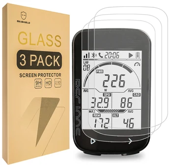 Защитная пленка Mr.Shield [3 упаковки] для iGPSPORT BSC100S [Закаленное стекло] [Японское стекло твердостью 9H] Защитная пленка для экрана