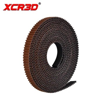 XCR3D1/5meter GT2-6mm Открытый Ремень ГРМ Ширина 6 мм Резиновый Материал Шаг 2 мм Черный Синхронный Ремень 2GT Для Деталей 3D-принтера Reprap