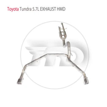 Производительность выхлопной системы из нержавеющей стали HMD Catback для Toyota Tundra 5.7L Автоматическая замена, модификация Электронного клапана