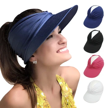 9 цветов, Женская Солнцезащитная шляпа с защитой от Ультрафиолета, Эластичный Полый цилиндр, Модная Женская Шляпа в стиле INS, Пляжное Затенение, Пляжный пустой цилиндр