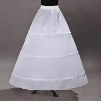 Женская Нижняя юбка Трапециевидной формы С 3 петлями, Регулируемый Шнурок На Талии, Свадебное Многослойное платье с Кринолином, Свадебное Одиночное Бальное Белое Платье Под N4y2