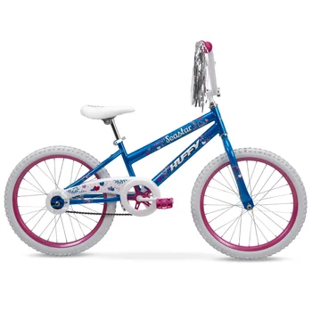 GISAEV 20 дюймов. Детский велосипед для девочек с морской звездой, синий и розовый, простой в использовании тормоз для каботажного судна, просто крутите педаль назад, чтобы остановиться.