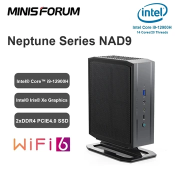 Мини-форум NAD9 Игровой Мини-ПК Intel Core i9 12900H Iris Xe Графика DDR4 PCIE4.0 SSD Настольный Компьютер Windows 11 Gamer WiFi6