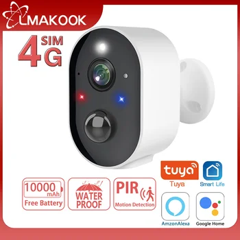 LMAKOOK 5MP 4G Камера Встроенный аккумулятор 10000 мАч 130 Широкоугольный PIR Обнаружение Движения Система Видеонаблюдения IP-камера