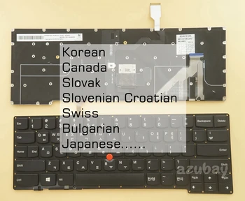 Корейская Канадская Словацкая Словенско-хорватская Швейцарская Болгарская японская клавиатура для Lenovo Thinkpad X1 Carbon Gen 2nd 2014 с подсветкой