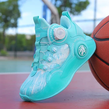 Осенняя детская обувь 2023, Модная Уличная обувь для мальчиков и девочек, Легкая Амортизирующая Детская Баскетбольная обувь, Повседневная спортивная обувь