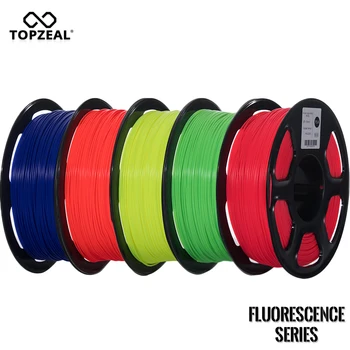 TOPZEAL Флуоресцентная Нить серии PLA для 3D-принтера 1 кг 1,75 мм Катушка PLA Fluo Цветная Нить Накаливания Материалы для 3D-печати