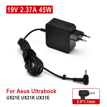 19 В 2.37A 45 Вт 2,0*1,1 мм Ноутбук Блок питания для ноутбука Адаптер зарядное устройство для Asus Ultrabook UX21E UX21K UX31E
