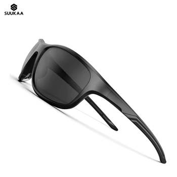 Suukaa Профессиональные солнцезащитные очки для рыбалки, мужские поляризованные очки UV400, Спортивные очки для активного отдыха, Велосипедные очки 2023