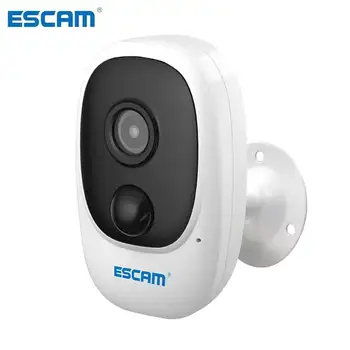 ESCAM G08 1080P Беспроводная батарея, перезаряжаемая IP-камера PIR, Солнечная панель, аудиокарта, облачное хранилище, Видеорегистратор безопасности