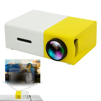 Мини-проектор Портативный и прочный видеопроектор 1080PHD для YG300, простой в использовании Садовый проектор для смартфона, ноутбука, дома