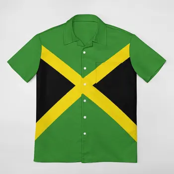 Флаг Ямайки, рубашка с короткими рукавами, футболки высшего качества, брючное платье, винтажные покупки, Размер США