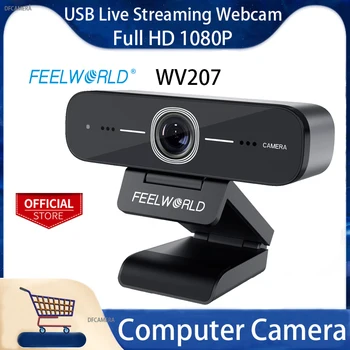 FEELWORLD WV207 USB Веб-камера для прямой трансляции с Вертикальным Дисплеем Full HD 1080P Внешняя Компьютерная камера с Микрофоном для Портативных ПК