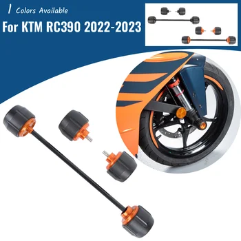 Для KTM RC 390 2022 2023 RC390, Вилка переднего заднего колеса, крышка оси, защита от крушения, слайдер, ступица шпинделя, Аксессуары для мотоциклов