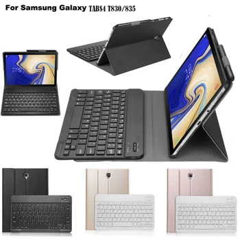 Для Samsung Galaxy Tab S4 10,5-дюймовый чехол T830 и клавиатура для Galaxy T830 T835 Тонкий Чехол Мягкая Защитная оболочка с клавиатурой