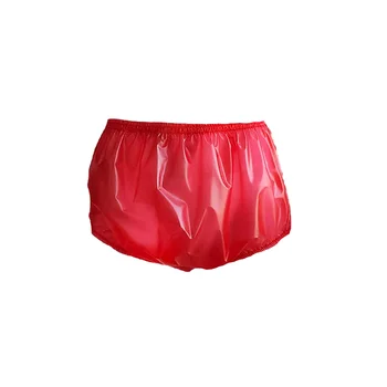 Langkee Haian Пластиковые Подгузники от Недержания Мочи для взрослых, Брюки ABDL ПВХ, красный цвет