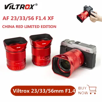 Viltrox 23 мм 33 мм 56 мм Красный/Белый/Черный/Серебристый F1.4 XF Автофокусный Портретный Объектив камеры для Fujifilm Fuji X Mount Camera Lens